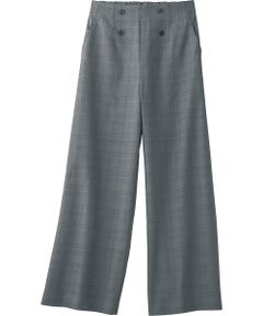 TAKASHIMAYA Style Plus / タカシマヤ スタイル・プリュ スラックス・ドレスパンツ | はっ水加工 デザインワイドパンツ <股下64cm>