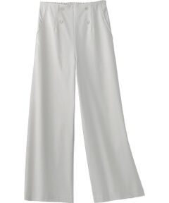 TAKASHIMAYA Style Plus / タカシマヤ スタイル・プリュ スラックス・ドレスパンツ | はっ水加工 デザインワイドパンツ <股下68cm>