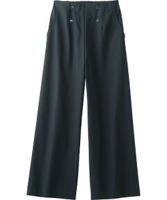 TAKASHIMAYA Style Plus / タカシマヤ スタイル・プリュ スラックス・ドレスパンツ | はっ水加工 デザインワイドパンツ <股下68cm>