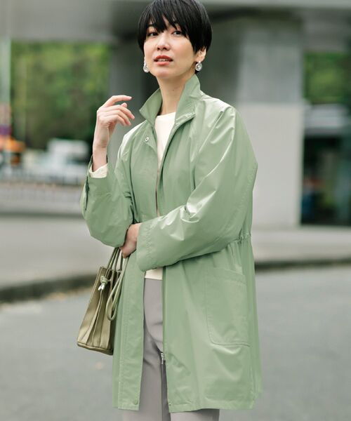 TAKASHIMAYA Style Plus / タカシマヤ スタイル・プリュ ステンカラーコート | テフロン加工コート | 詳細1