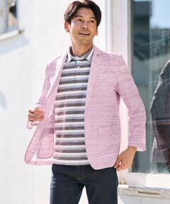 TAKASHIMAYA Style Plus / タカシマヤ スタイル・プリュ その他アウター | メランジ鹿の子 ニットジャケット