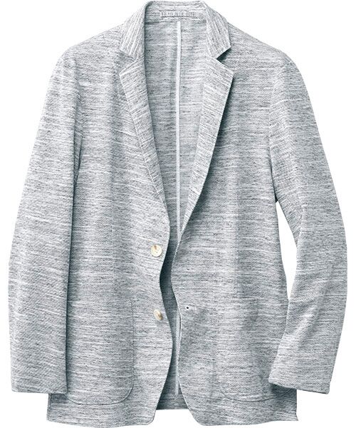 TAKASHIMAYA Style Plus / タカシマヤ スタイル・プリュ その他アウター | メランジ鹿の子 ニットジャケット（グレー）