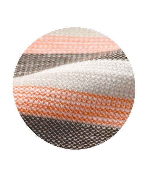 TAKASHIMAYA Style Plus / タカシマヤ スタイル・プリュ ポロシャツ | シャンブレー 鹿の子ボーダー 半袖ポロシャツ | 詳細2