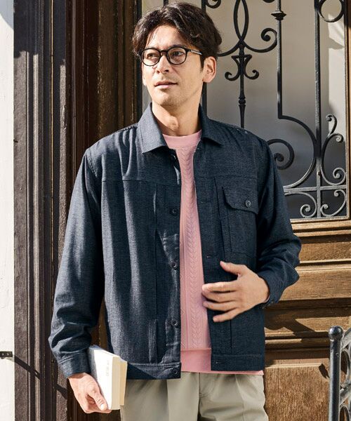 TAKASHIMAYA Style Plus / タカシマヤ スタイル・プリュ Gジャン・デニムジャケット | トラッカージャケット(ネイビー)