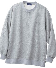 TAKASHIMAYA Style Plus / タカシマヤ スタイル・プリュ その他トップス | アラン調柄 クルーネック プルオーバー