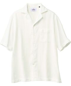 TAKASHIMAYA Style Plus / タカシマヤ スタイル・プリュ シャツ・ブラウス | 裏パイル オープンカラー半袖シャツ