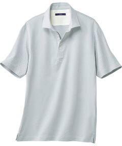 TAKASHIMAYA Style Plus / タカシマヤ スタイル・プリュ ポロシャツ | マイクロチェック 鹿の子台襟半袖ポロシャツ