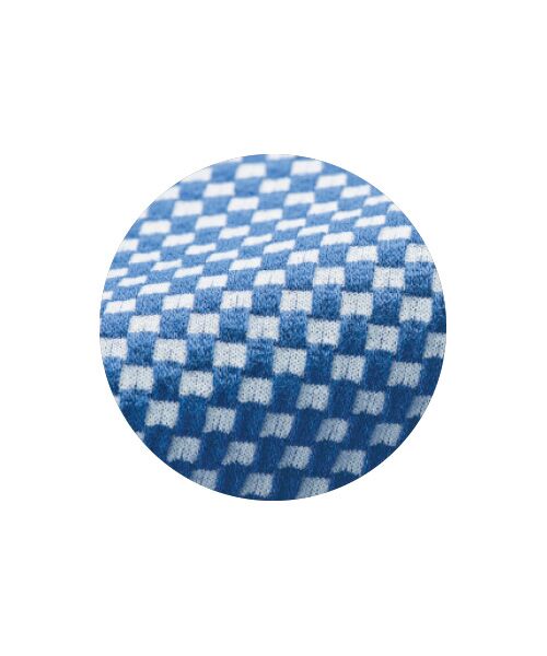 TAKASHIMAYA Style Plus / タカシマヤ スタイル・プリュ ポロシャツ | マイクロチェック 鹿の子台襟半袖ポロシャツ | 詳細1