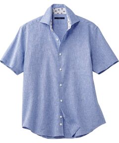 TAKASHIMAYA Style Plus / タカシマヤ スタイル・プリュ シャツ・ブラウス | 麻綿 無地半袖シャツ