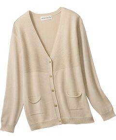 TAKASHIMAYA Style Plus / タカシマヤ スタイル・プリュ カーディガン・ボレロ | 五泉ニット切替えカーディガン