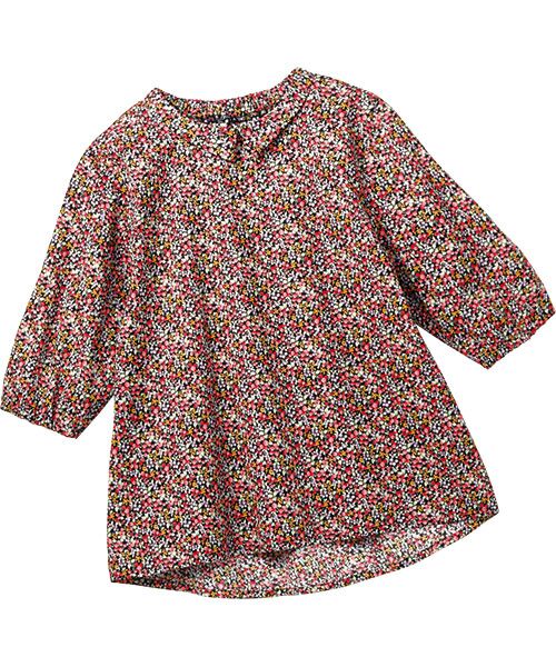 TAKASHIMAYA Style Plus / タカシマヤ スタイル・プリュ シャツ・ブラウス | 襟付プリントブラウス（黒系(ベリー柄)）