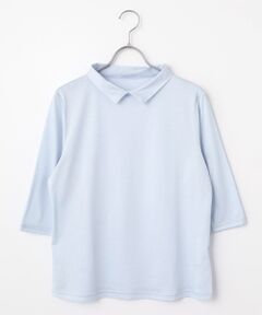 TAKASHIMAYA Style Plus / タカシマヤ スタイル・プリュ カットソー | テンセルコットン 襟付プルオーバー