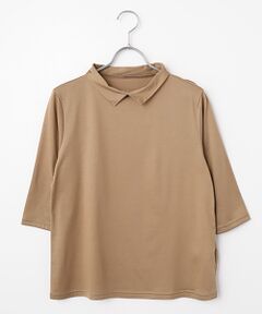 TAKASHIMAYA Style Plus / タカシマヤ スタイル・プリュ カットソー | テンセルコットン 襟付プルオーバー