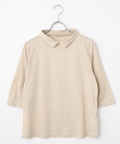 TAKASHIMAYA Style Plus / タカシマヤ スタイル・プリュ カットソー | テンセルコットン 襟付プルオーバー