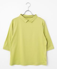 TAKASHIMAYA Style Plus / タカシマヤ スタイル・プリュ カットソー | テンセルコットン 襟付プルオーバー