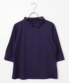 TAKASHIMAYA Style Plus / タカシマヤ スタイル・プリュ カットソー | テンセルコットン 襟付プルオーバー