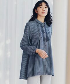 TAKASHIMAYA Style Plus / タカシマヤ スタイル・プリュ シャツ・ブラウス | 刺しゅう入り デニムブラウス