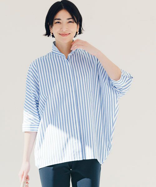 TAKASHIMAYA Style Plus / タカシマヤ スタイル・プリュ シャツ・ブラウス | 富江工房　ドルマンブラウス | 詳細1