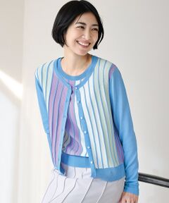 TAKASHIMAYA Style Plus / タカシマヤ スタイル・プリュ カーディガン・ボレロ | 配色カーディガン