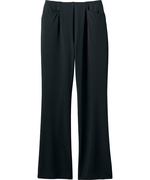 TAKASHIMAYA Style Plus / タカシマヤ スタイル・プリュ スラックス・ドレスパンツ | アルディナ セミフレアパンツ<股下65cm>（ブラック）