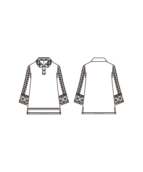 TAKASHIMAYA Style Plus / タカシマヤ スタイル・プリュ カットソー | シルケット加工　襟付プルオーバー | 詳細2