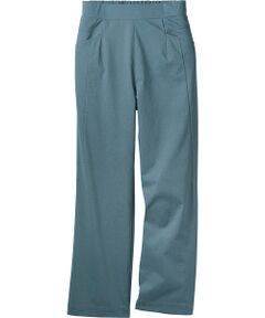 TAKASHIMAYA Style Plus / タカシマヤ スタイル・プリュ スラックス・ドレスパンツ | ストレッチリネン 涼感デザインワイドパンツ<股下67cm>