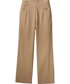 TAKASHIMAYA Style Plus / タカシマヤ スタイル・プリュ スラックス・ドレスパンツ | ストレッチリネン 涼感デザインワイドパンツ<股下67cm>