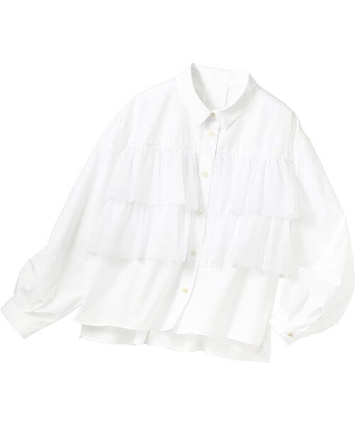 TAKASHIMAYA Style Plus / タカシマヤ スタイル・プリュ シャツ・ブラウス | ティアードブラウス（オフホワイト）