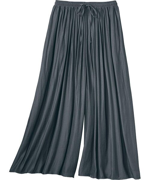 TAKASHIMAYA Style Plus / タカシマヤ スタイル・プリュ ロング・マキシ丈スカート | プリーツスカーチョ（グレー）