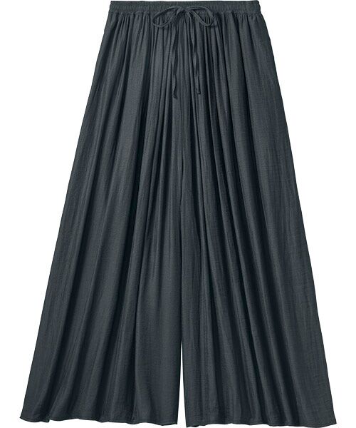TAKASHIMAYA Style Plus / タカシマヤ スタイル・プリュ ロング・マキシ丈スカート | プリーツスカーチョ（黒）