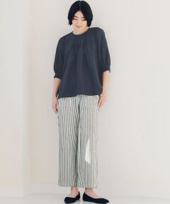 TAKASHIMAYA Style Plus / タカシマヤ スタイル・プリュ チノ・ワークパンツ | ヒッコリーストライプ  ベイカーパンツ