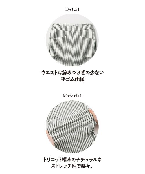 TAKASHIMAYA Style Plus / タカシマヤ スタイル・プリュ チノ・ワークパンツ | ヒッコリーストライプ  ベイカーパンツ | 詳細2