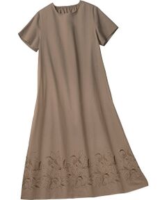 TAKASHIMAYA Style Plus / タカシマヤ スタイル・プリュ ミニ丈・ひざ丈ワンピース | 刺しゅう入りワンピース＜ショート丈＞