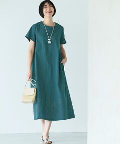 TAKASHIMAYA Style Plus / タカシマヤ スタイル・プリュ ミニ丈・ひざ丈ワンピース | 刺しゅう入りワンピース＜ショート丈＞
