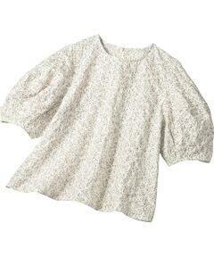 TAKASHIMAYA Style Plus / タカシマヤ スタイル・プリュ シャツ・ブラウス | 刺しゅう入り プリントデザインブラウス