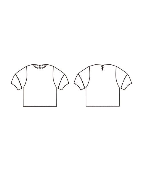 TAKASHIMAYA Style Plus / タカシマヤ スタイル・プリュ シャツ・ブラウス | 刺しゅう入り プリントデザインブラウス | 詳細3
