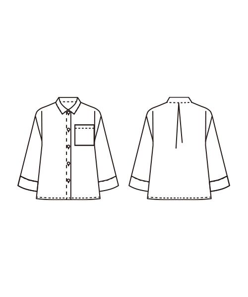 TAKASHIMAYA Style Plus / タカシマヤ スタイル・プリュ シャツ・ブラウス | シアーチェックシャツ | 詳細2