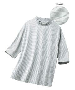 TAKASHIMAYA Style Plus / タカシマヤ スタイル・プリュ カットソー | シルケット加工　ボーダー柄プルオーバー