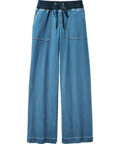 TAKASHIMAYA Style Plus / タカシマヤ スタイル・プリュ デニムパンツ | ストレッチデニム セミワイドパンツ<股下66cm>