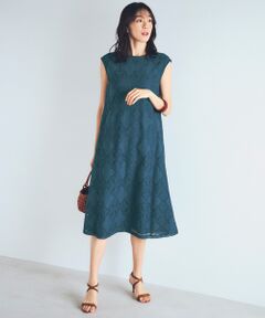 TAKASHIMAYA Style Plus / タカシマヤ スタイル・プリュ ロング・マキシ丈ワンピース | ジャカードレースワンピース＜ロング丈＞