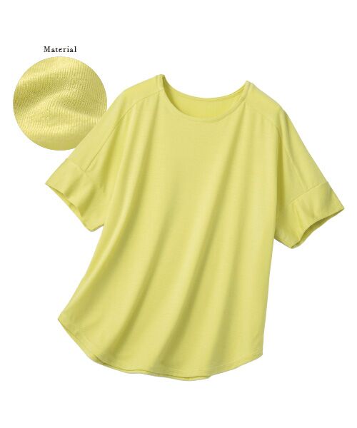 TAKASHIMAYA Style Plus / タカシマヤ スタイル・プリュ カットソー | コスメプラス テンセルTM繊維混プルオーバー(イエロー)