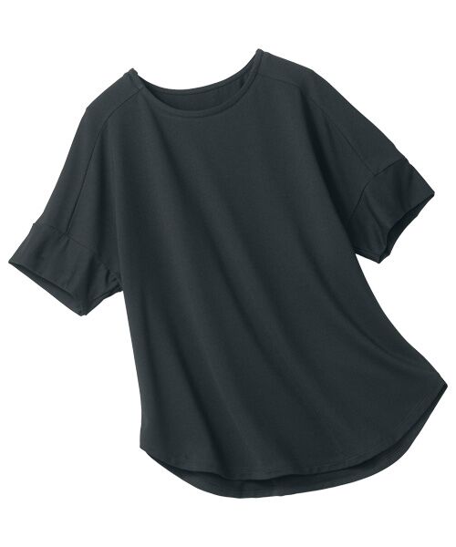 TAKASHIMAYA Style Plus / タカシマヤ スタイル・プリュ カットソー | コスメプラス テンセルTM繊維混プルオーバー(黒)