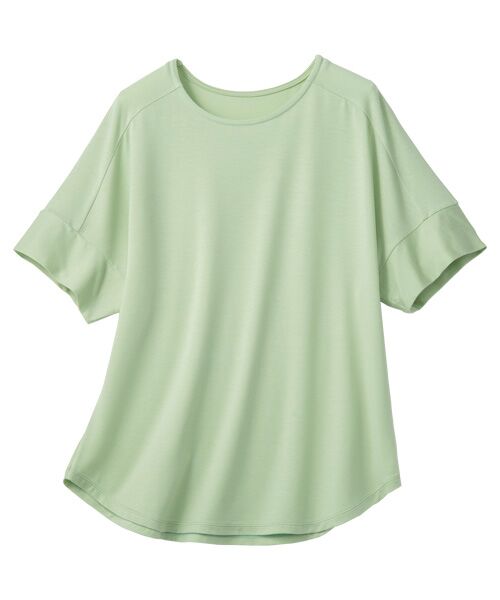 TAKASHIMAYA Style Plus / タカシマヤ スタイル・プリュ カットソー | コスメプラス テンセルTM繊維混プルオーバー(グリーン)