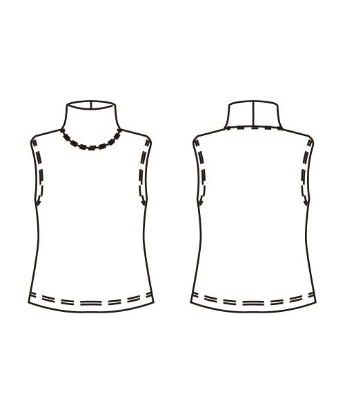 TAKASHIMAYA Style Plus / タカシマヤ スタイル・プリュ タンクトップ | 杢調オーガニックコットン デザインタンクトップ | 詳細7