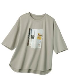TAKASHIMAYA Style Plus / タカシマヤ スタイル・プリュ Tシャツ | 箔プリント入りプルオーバー