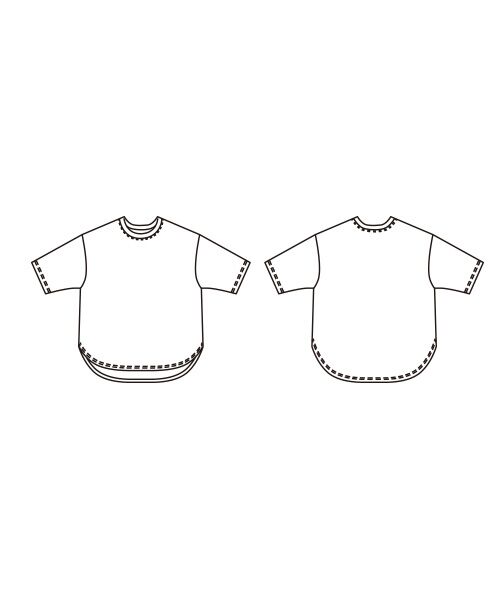 TAKASHIMAYA Style Plus / タカシマヤ スタイル・プリュ Tシャツ | 箔プリント入りプルオーバー | 詳細3