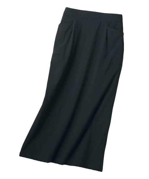 TAKASHIMAYA Style Plus / タカシマヤ スタイル・プリュ ロング・マキシ丈スカート | 涼感カーゴスカート(黒)