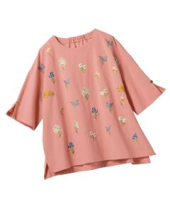 TAKASHIMAYA Style Plus / タカシマヤ スタイル・プリュ シャツ・ブラウス | 花柄刺しゅうデザインブラウス