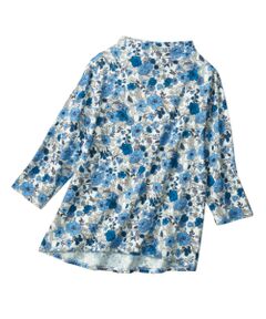 TAKASHIMAYA Style Plus / タカシマヤ スタイル・プリュ カットソー | 超長綿ファネルネックプリントプルオーバー