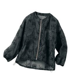 TAKASHIMAYA Style Plus / タカシマヤ スタイル・プリュ ブルゾン | フロッキー加工シアージャケット